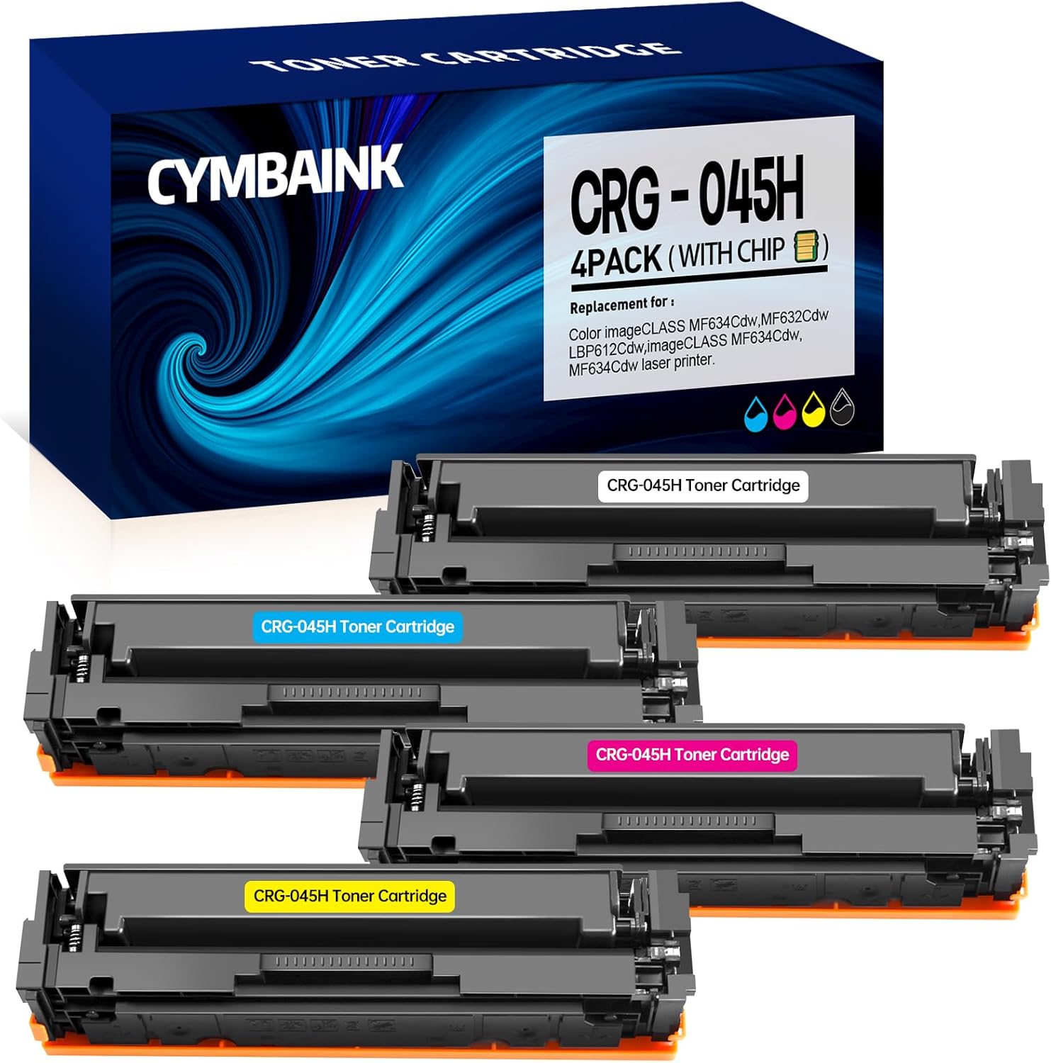 045H CRG-045H – Cartucho de tóner de repuesto para Canon 045 compatible con impresora Color ImageCLASS MF634Cdw MF632Cdw LBP612Cdw LBP613Cdw MF632