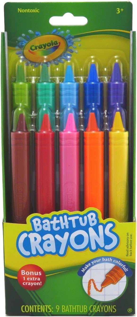 Creyones para tina Play Visions Crayola, 9unidades, Multicolor