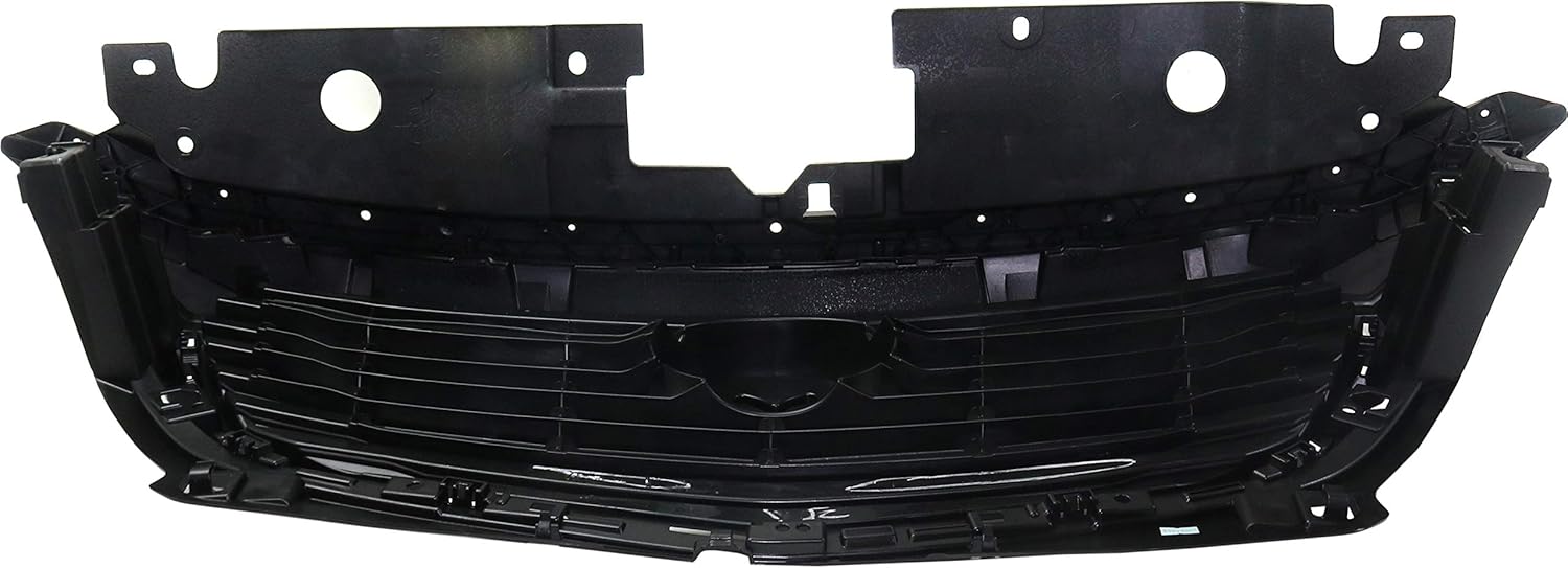 Evan-Fischer – Conjunto de parrilla compatible con Mazda CX-3 texturizado 2016-2018 con carcasa e inserto gris oscuro – CAPA