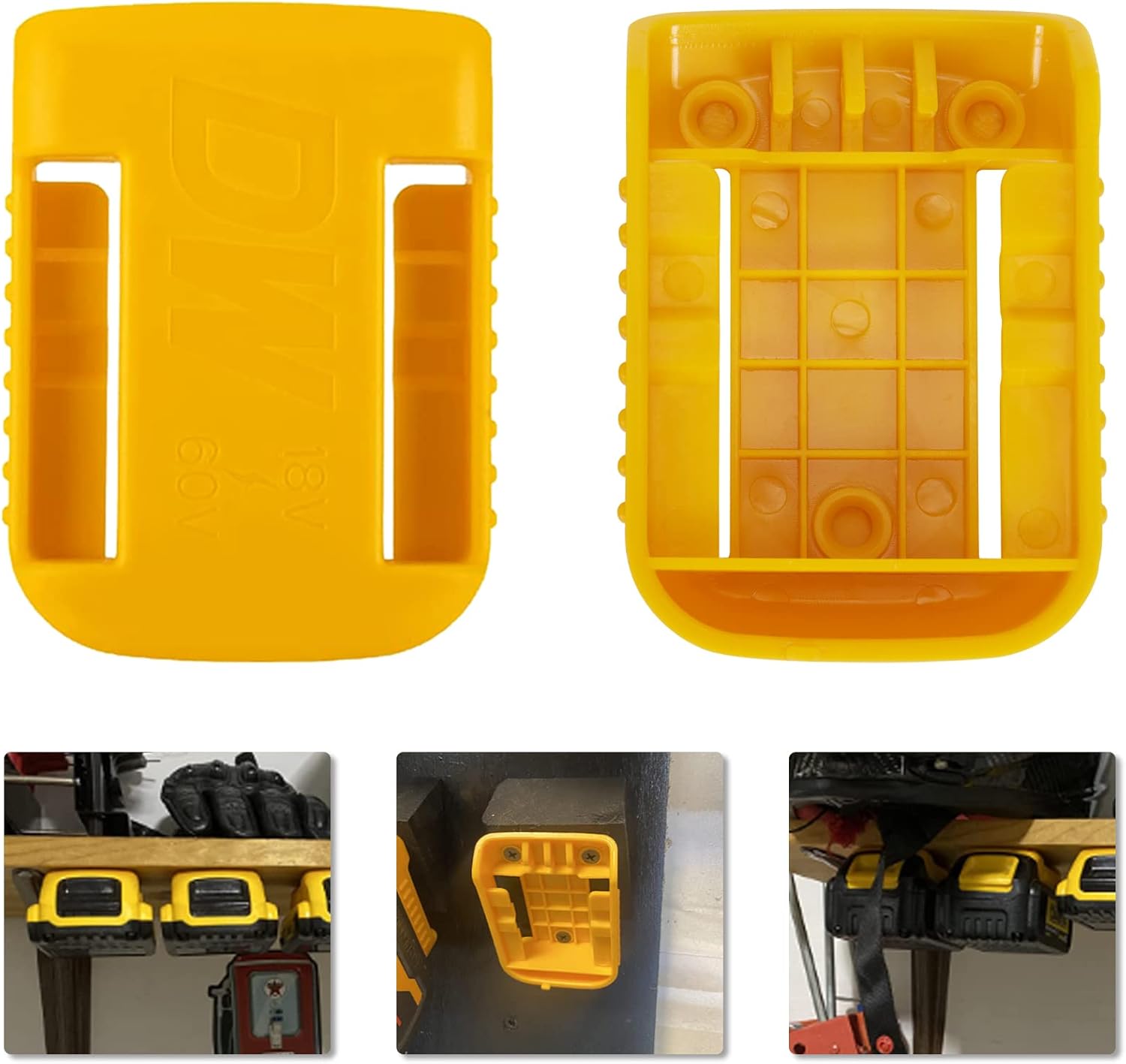 khanka Funda rígida para pistola de grasa Dewalt DCGG571M1DCGG571B + soporte de batería de repuesto para batería Dewalt 20V60V Max XR, capacidad