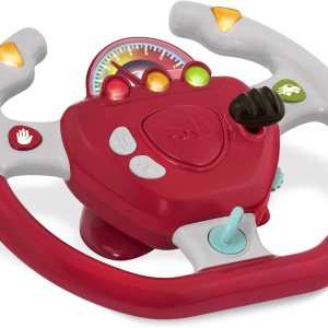 Battat Dirigido al volante interactivo Volante portátil de juguete de simulación para niños de 2 años rojo BT2525Z Battat Dirigido al volante interactivo Volante portátil de juguete de simulación para niños de 2 años rojo BT2525Z