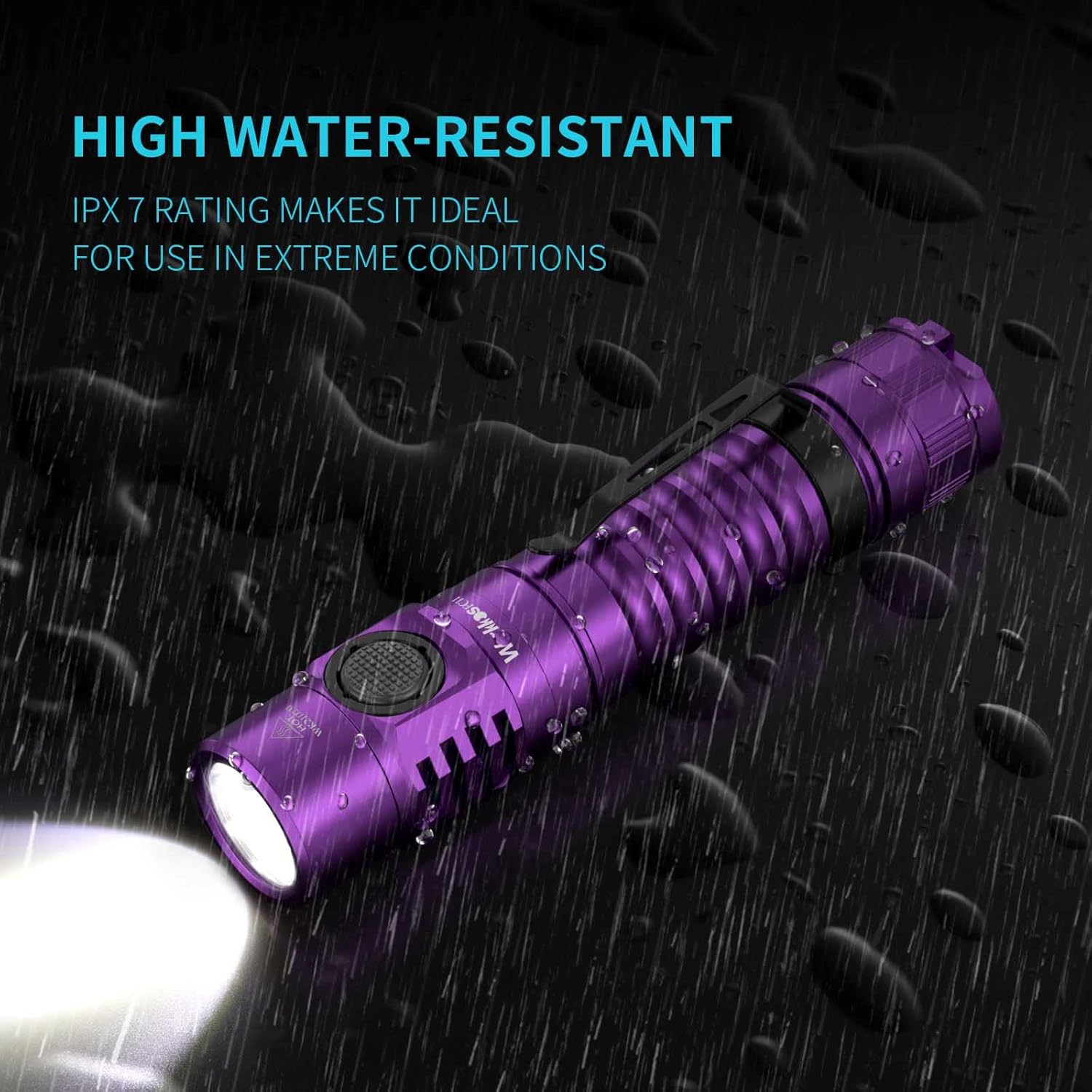 Wurkkos FC11 – Linterna LED de bolsillo de alta 90CRI, ultrabrillante, máximo de 1300 lúmenes, mini linterna USB C, linterna impermeable IP67, tapa