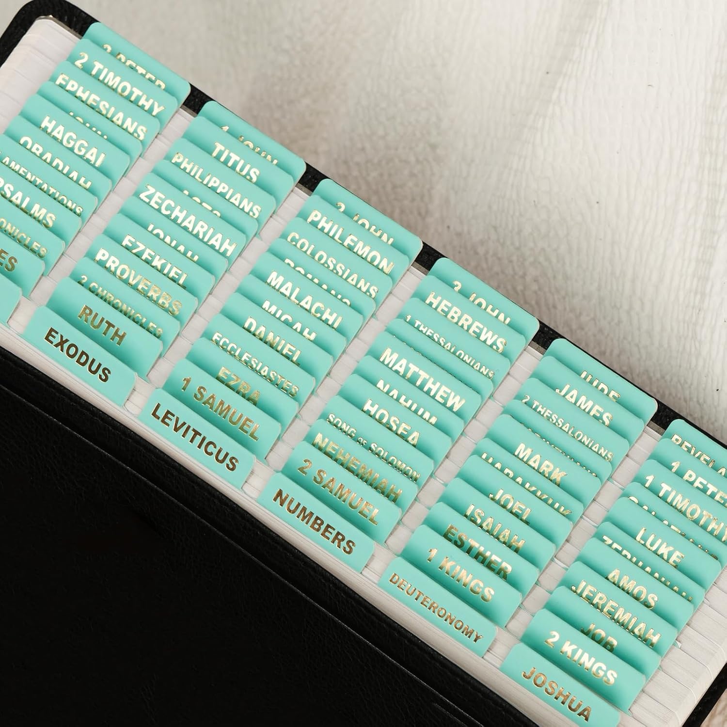 Pestañas de cuero para la Biblia, pestañas de la Biblia para mujeres y hombres, pestañas de la Biblia para Biblia de estudio, 80 pestañas de índice