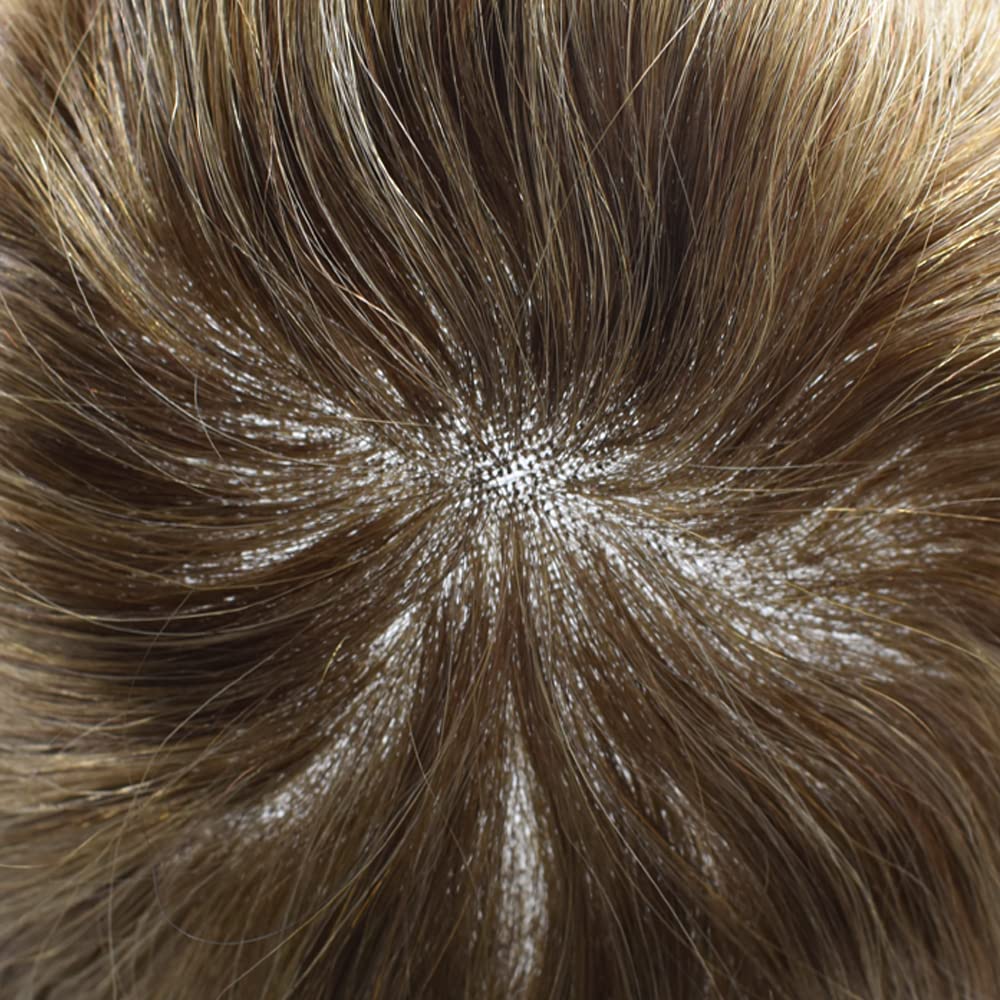 RESHE Sistema de cabello para hombre, tupé para hombres, cabello humano real, transparente, encaje suizo frontal, piezas de cabello para hombres,