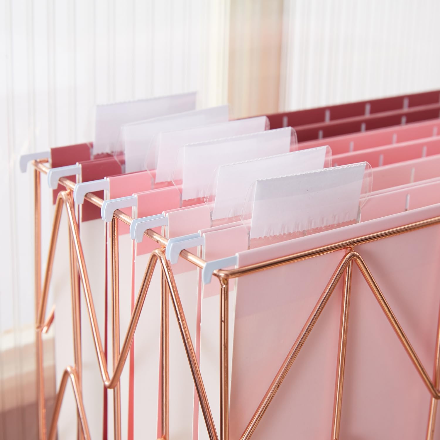 Y YOMA Paquete de 12 pestañas colgantes de plástico para carpetas de archivos con insertos, pestañas decorativas para colgar carpetas de archivos,