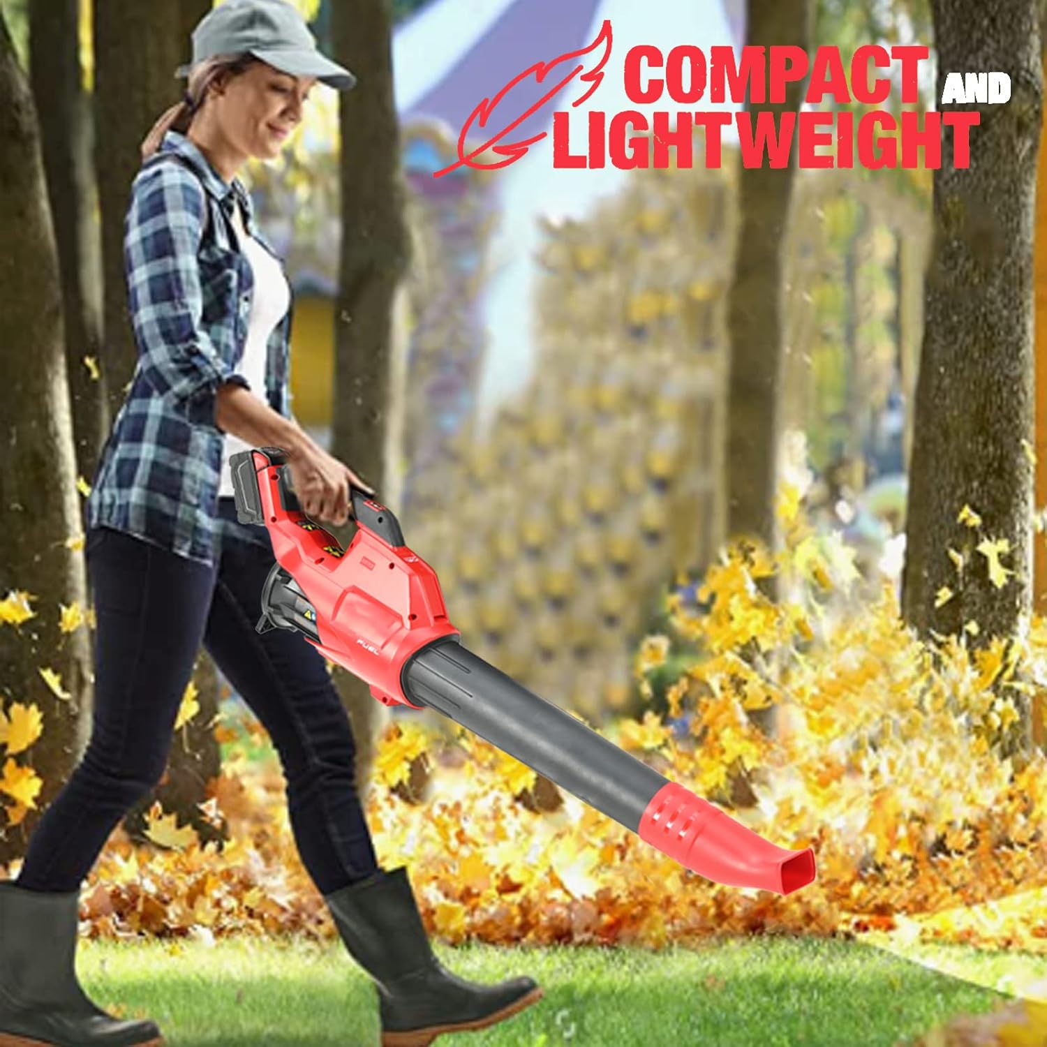 Boquilla plana para soplador de hojas de combustible Milwaukee M18 y ventilador inalámbrico portátil para batería Milwaukee M18 de 18 V (sin