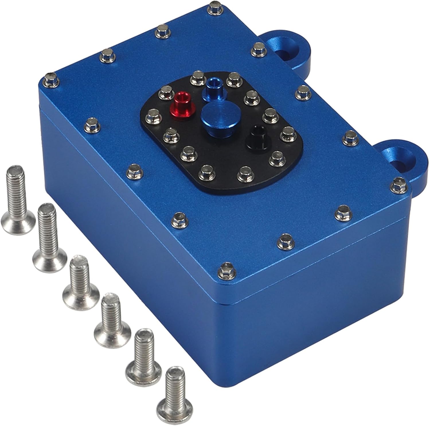 110 RC Crawler caja receptora impermeable Caja de receptor de celda de combustible de aluminio CNC 2.362* 1.575* 1.024 in para 110 RC Crawler Rigs