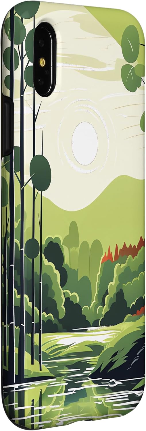 iPhone XXS Bamboo Radiance Nature’s Chromatic Brilliance Shines Case