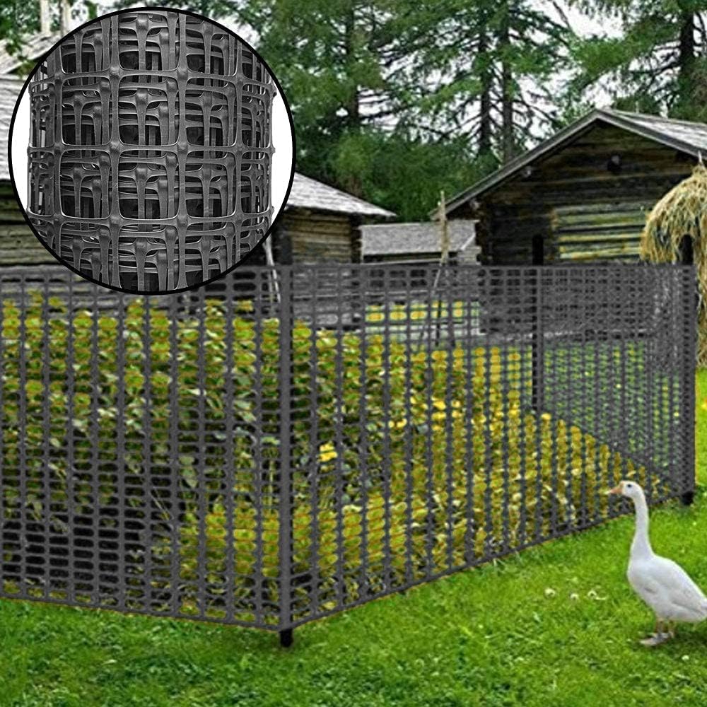 Barrera de plástico para animales, 3.3 x 66 pies resistente Rollo de cercado de plástico para nieve para seguridad al aire libre, valla temporal,