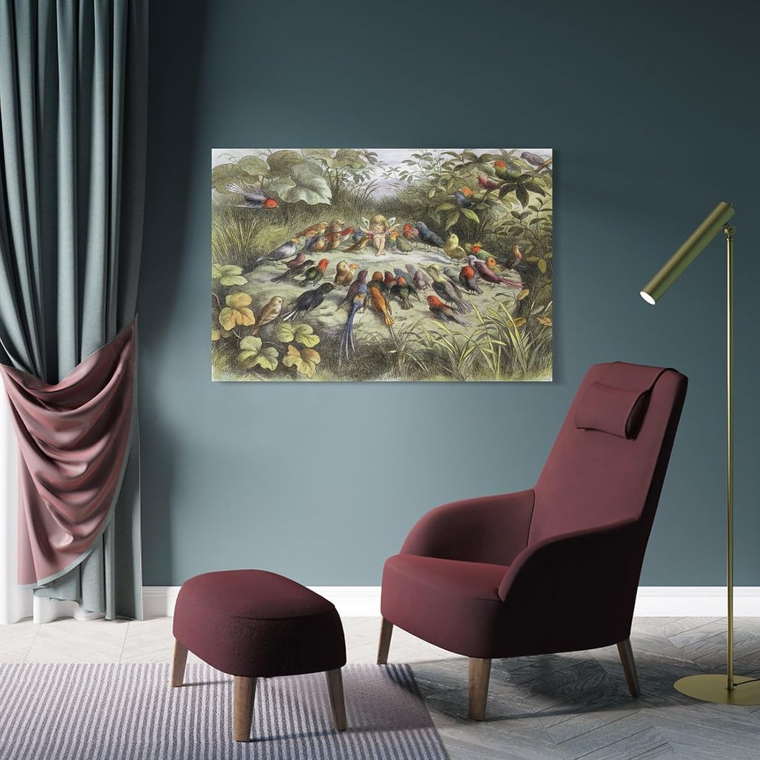 Richard Doyle, Un ensayo en tierra de hadas, dibujo de ilustraciones, impresiones artísticas, arte vintage, lienzo de arte para pared, póster de