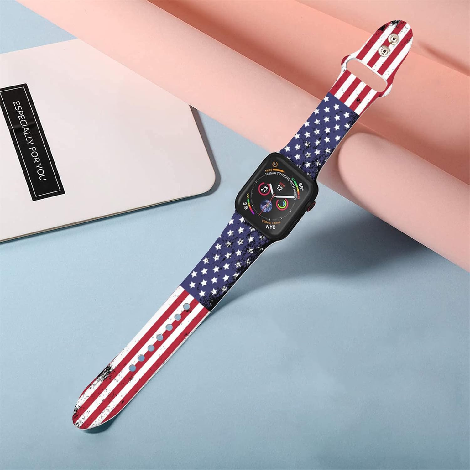 Correas de reloj de camuflaje compatibles con Apple Watch de 1.496 pulgadas, 1.575 pulgadas, 1.654 pulgadas, 1.732 pulgadas, 1.732 pulgadas, para