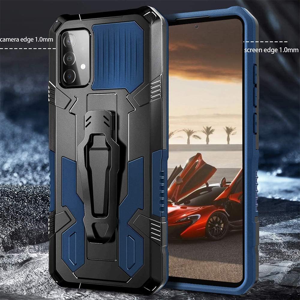 Funda para Samsung A52, protección resistente de grado militar, para Samsung A52, anticaídas de 15 pies, con función atril magnético y 2 protectores