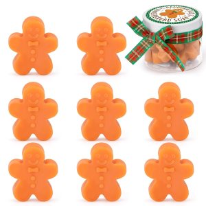 Distaratie Jabones de Navidad de hombre de jengibre, mini jabón, regalos de Navidad, barra de jabón hecha a mano a granel, juego de regalo para Distaratie Jabones de Navidad de hombre de jengibre, mini jabón, regalos de Navidad, barra de jabón hecha a mano a granel, juego de regalo para