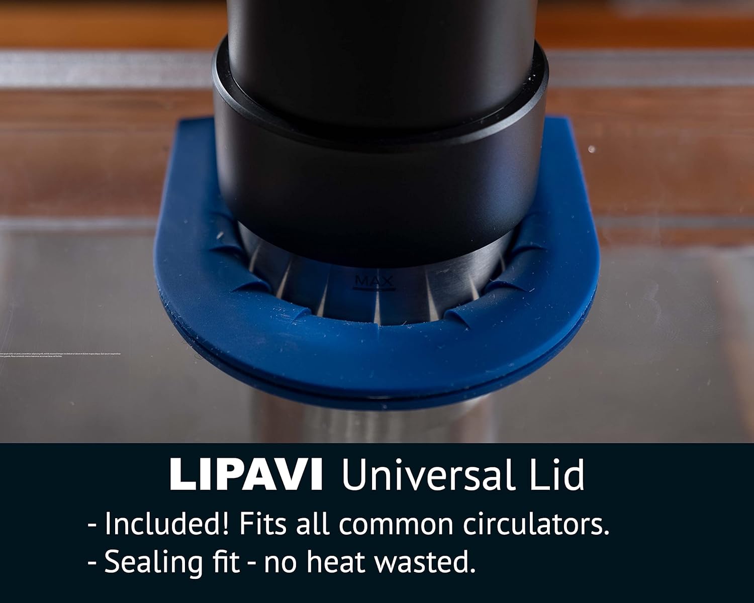 LIPAVI Sistema Sous Vide Modelo NXC15-UNIR – con contenedor C15, estante N15X y una tapa universal – se adapta a prácticamente cualquier máquina