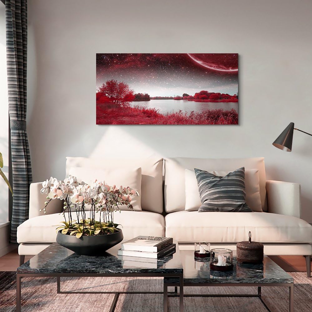 Arte de pared para sala de estar póster con impresión decorativa pintura de paisaje de playa, sol, hierba y océano decoración de habitación, cuarto