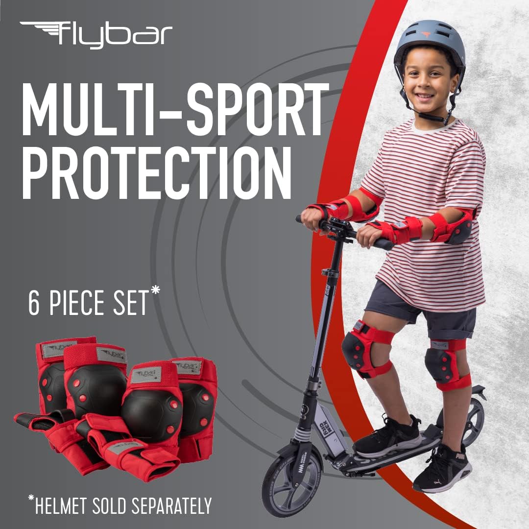 Flybar Juego de equipo de seguridad de protección equipo de seguridad multideportivo para patines en línea, patinaje en línea, ciclismo, BMX,