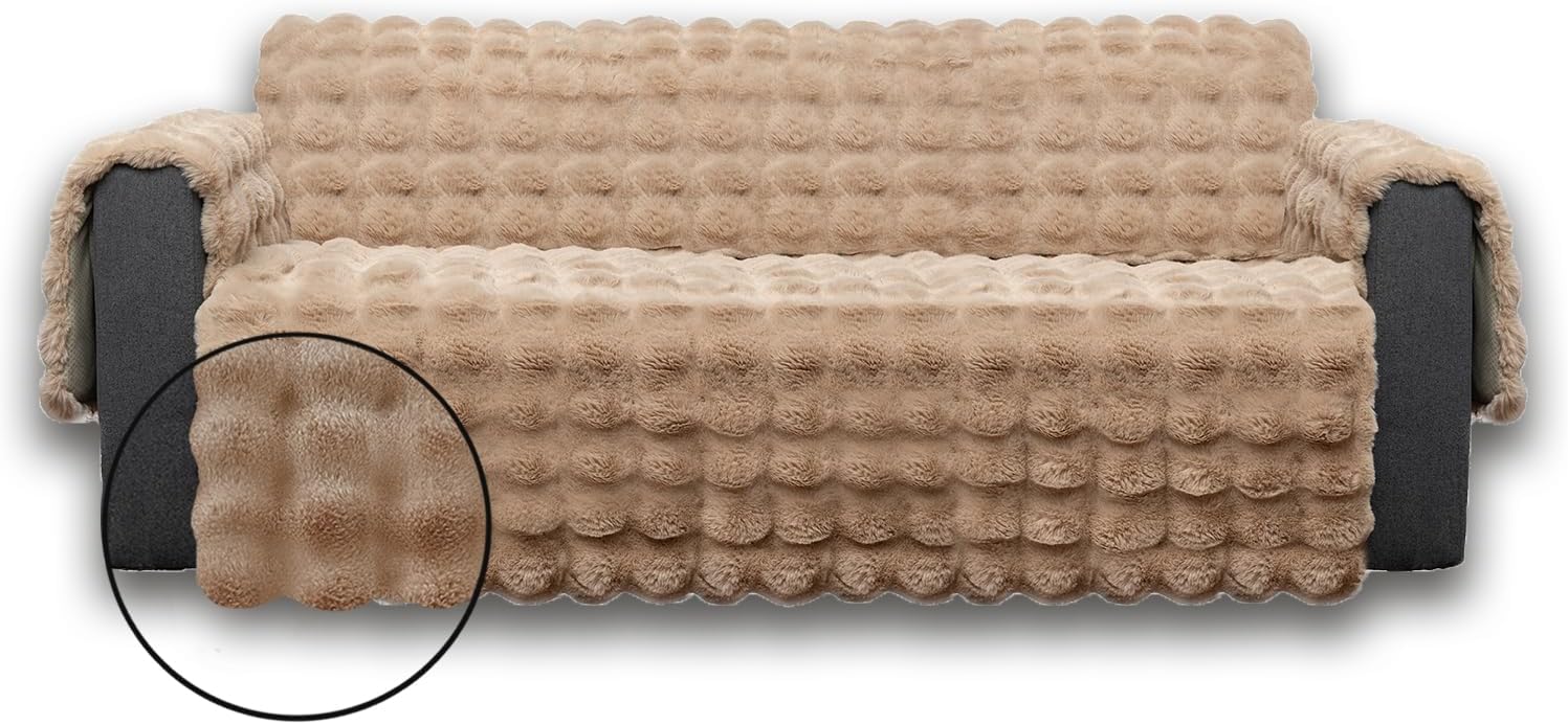 Funda impermeable fácil de instalar, funda acolchada para sofá y muebles, protector avanzado antideslizante para muebles, niños, perros, gatos