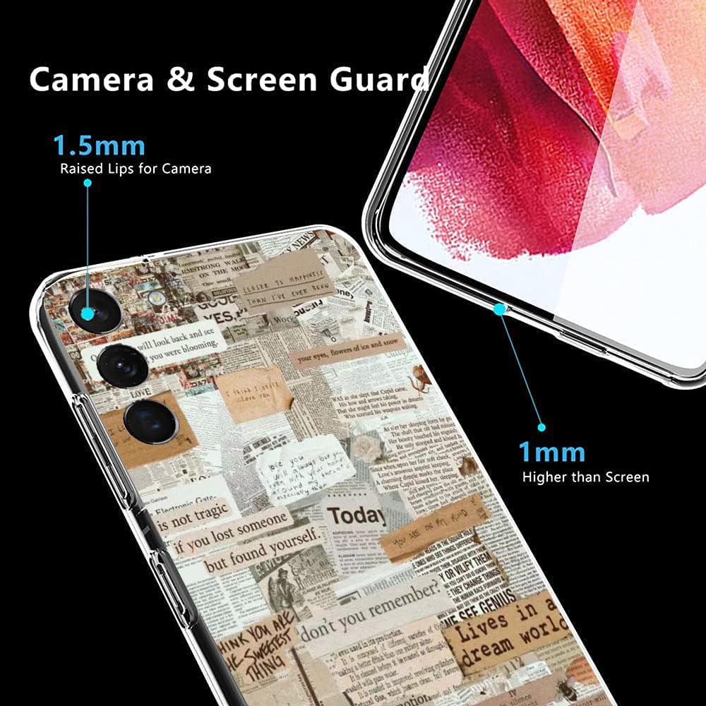 Kyppwh Funda de TPU suave para Samsung Galaxy S23 para Samsung Galaxy S23, estilo de vida retro, vintage, antiarañazos, a prueba de golpes, funda de