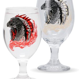 Paladone House Of The Dragon – Copa de cristal que cambia de color (10.2 onzas lÃquidas), mercancÃa y regalo de Juego de Tronos, novedad medieval de Paladone House Of The Dragon – Copa de cristal que cambia de color (10.2 onzas lÃquidas), mercancÃa y regalo de Juego de Tronos, novedad medieval de