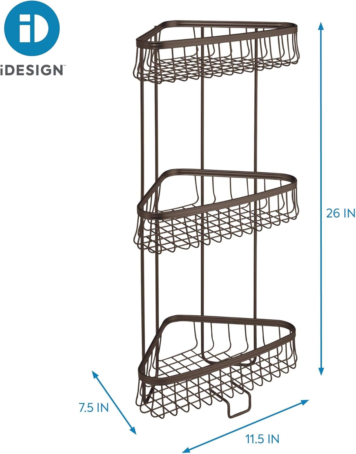 InterDesign York Lyra portadiarios y revistas para baño