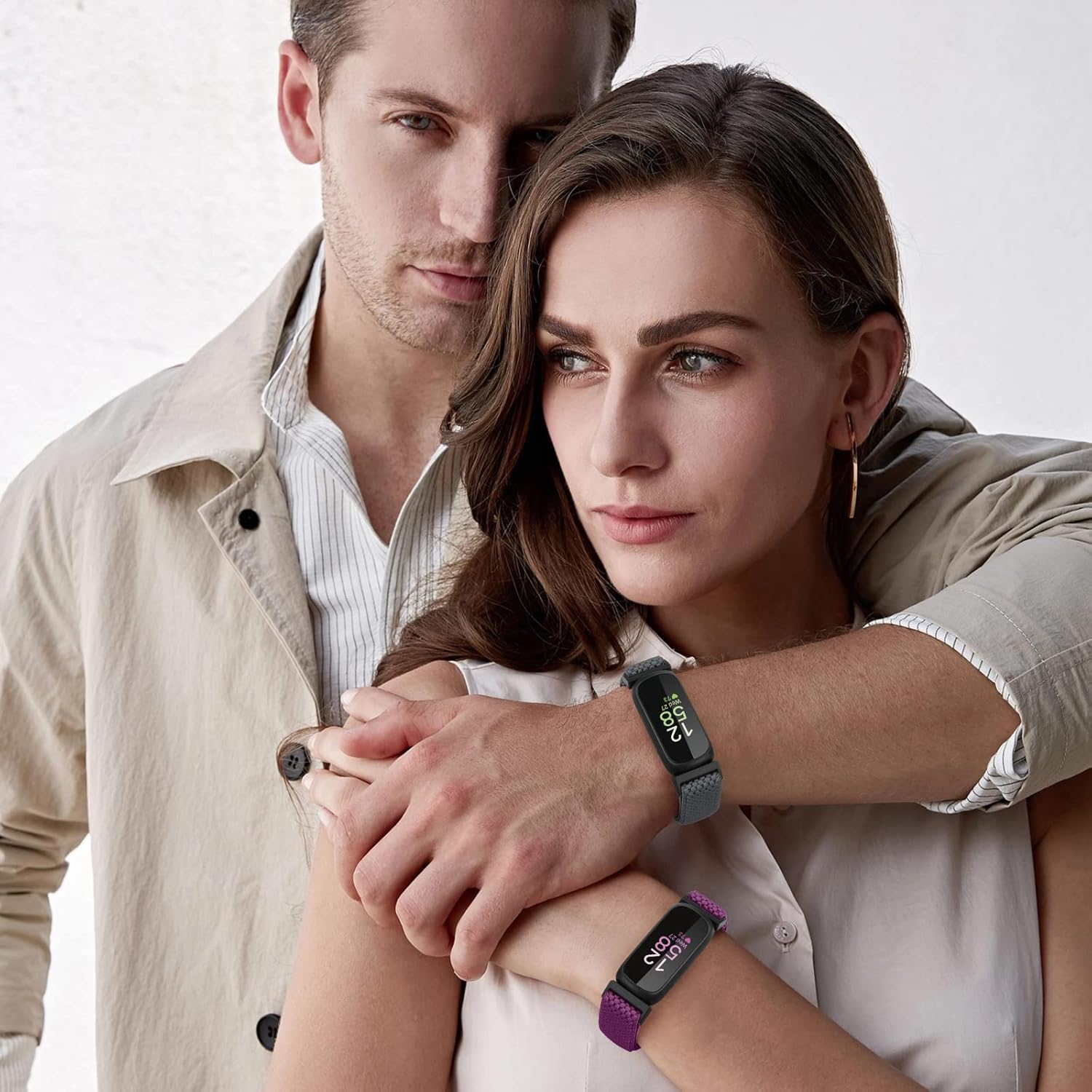 Bcuckood Compatible con Fitbit Inspire 3Inpsire 2InspireInpsire HRAce 2Ace 3 bandas, pulsera elástica ajustable de repuesto para mujeres, hombres,
