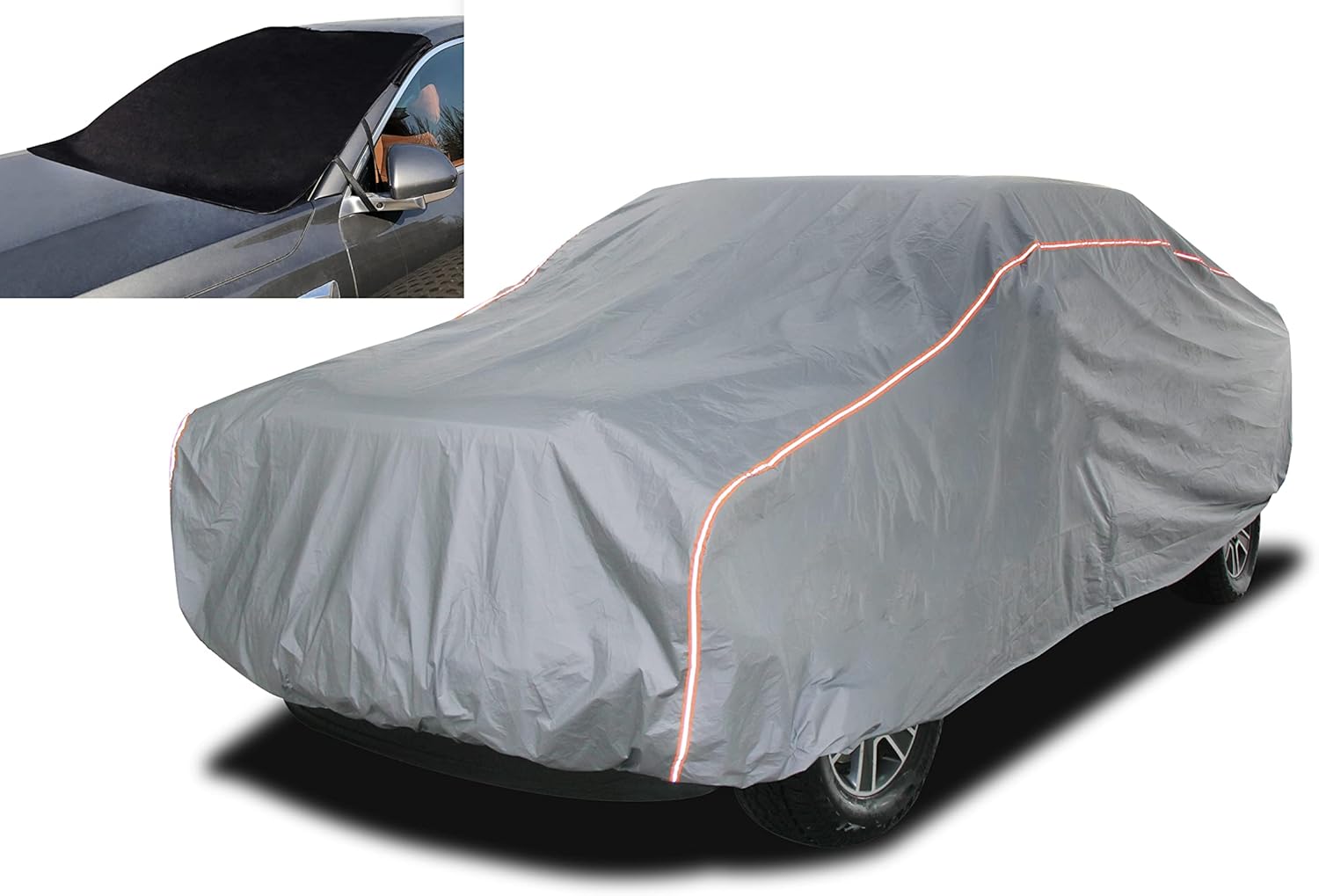Cubierta de 9 capas para camioneta de cabina (cubierta de parabrisas de regalo), cubierta de camión grande, impermeable, para todo tipo de clima,