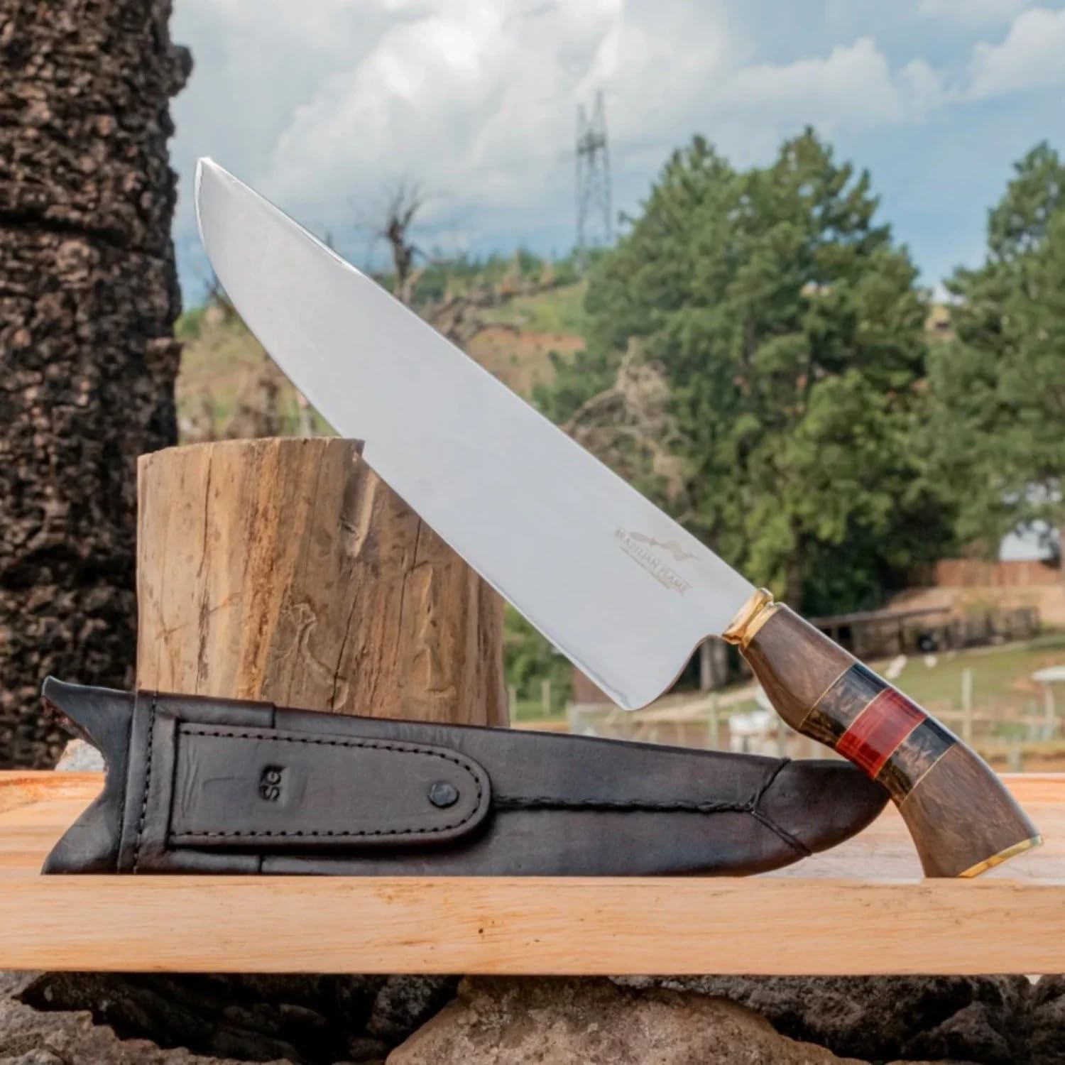 Brazilian Flame Cuchillo de chef – Picanha Blue 10″