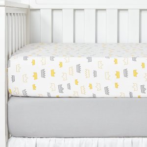 TILLYOU Juego de 2 sábanas bajeras para cuna, sábanas de colchón de 100% algodón natural para cama infantil, tamaño estándar de 28 x 52 x 8 TILLYOU Juego de 2 sábanas bajeras para cuna, sábanas de colchón de 100% algodón natural para cama infantil, tamaño estándar de 28 x 52 x 8