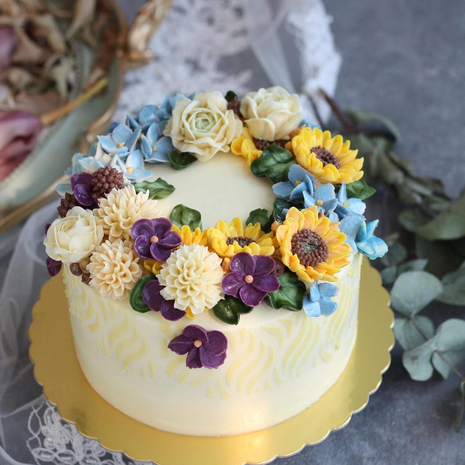 Moldes de silicona de girasol, decoración de pasteles, 3 piezas para Acción de Gracias y Día de la Madre, cupcakes, magdalenas, almendra, azúcar,
