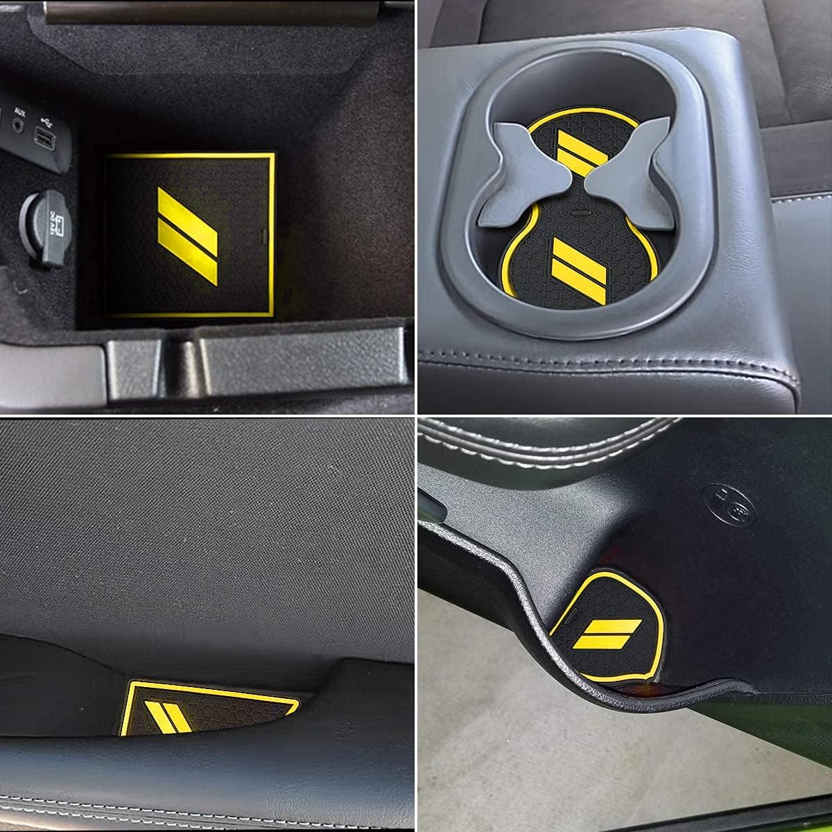 Alfombrillas antipolvo para Dodge Challenger accesorios 2015 2016 2017 2018 2019 2020 2021 2022 2023, se adapta a la medida forros de portavasos