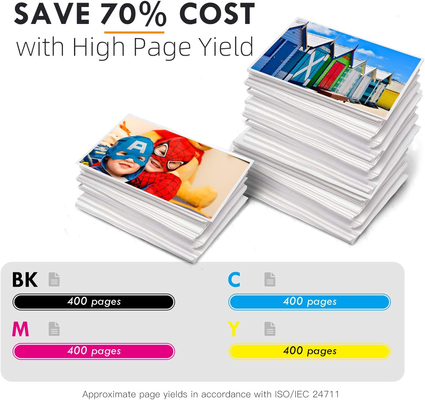 3 Yellow Replacement for Brother MFC J497DW J491DW LC3013 XL 3013 LC3013Y Yellow Ink Cartridges Work with Brother MFC-J491DW MFC-J497DW MFC-J690DW