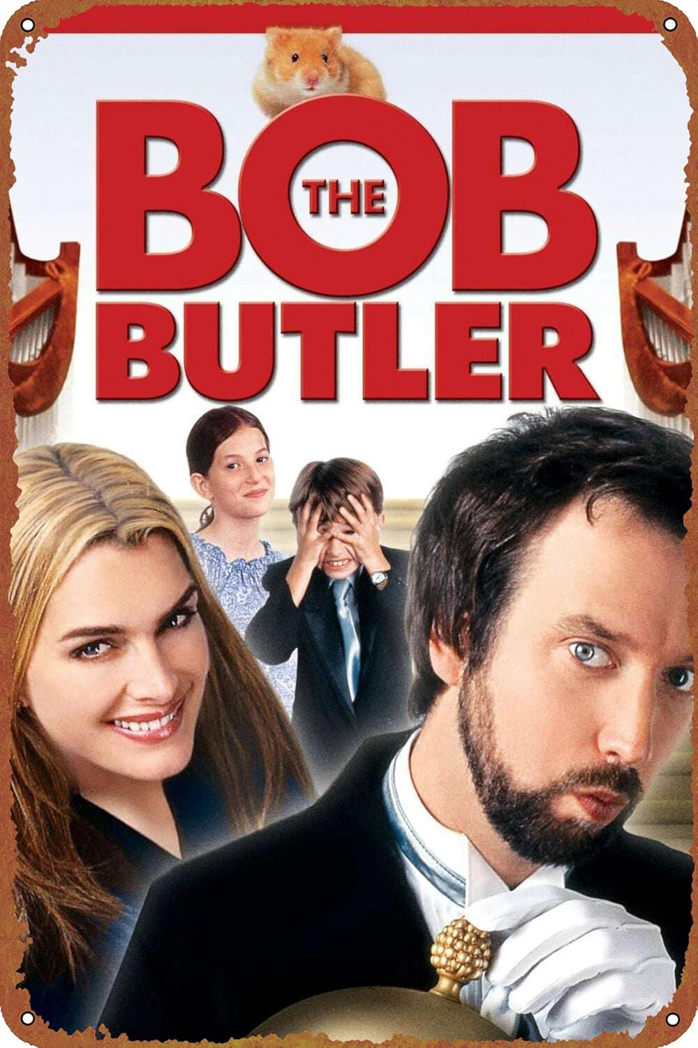 Bob the Butler Tin logo retro poster restaurant wall decoration home door garden store bar coffee shop club logo gift 12 X 8 inches
