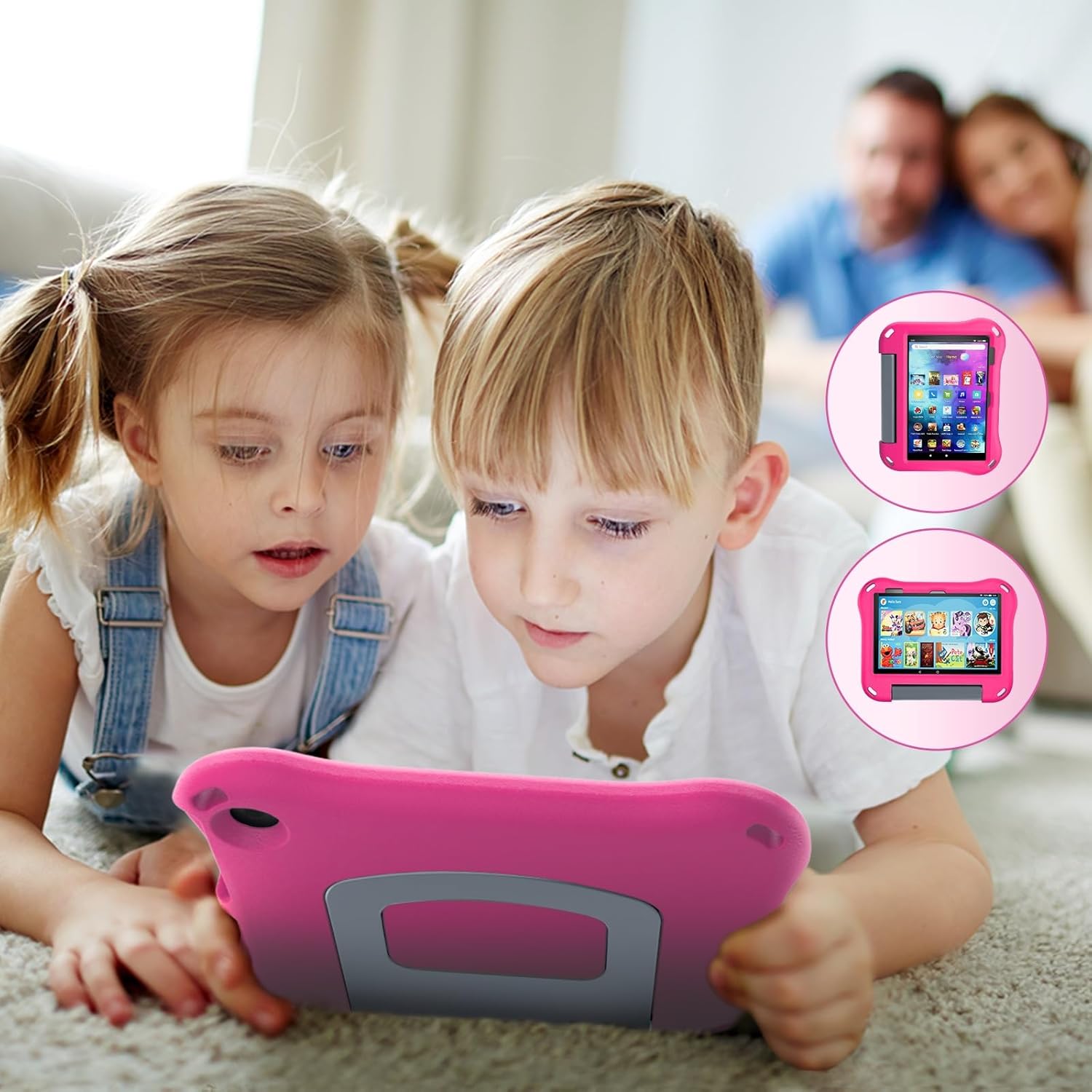 Auorld – Funda para tablet de 11 pulgadas para niños (compatible con 13 generación, versión 2023), ligera, a prueba de golpes, de EVA, con soporte