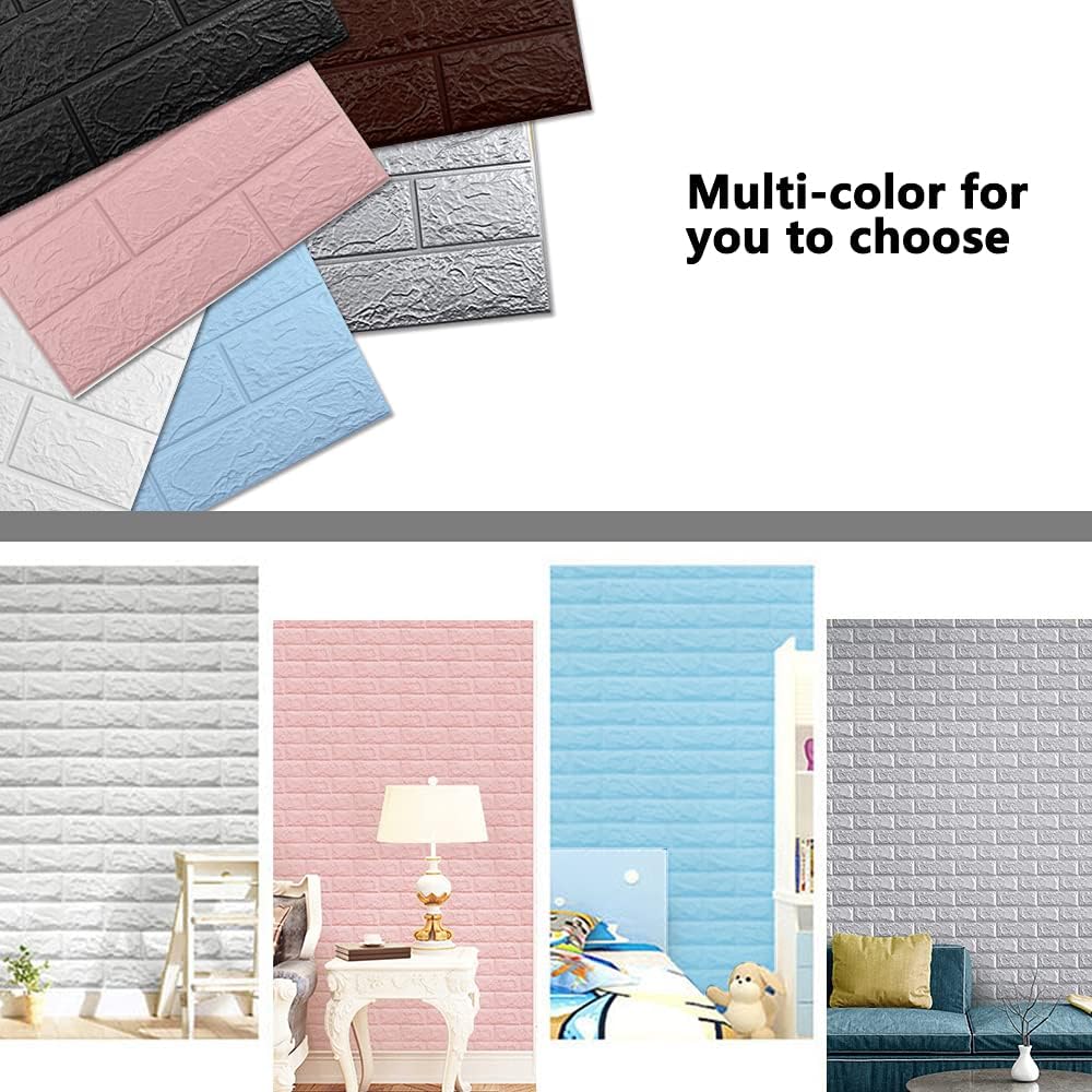 20 paneles de pared 3D plateados, cobertura de 29 pies cuadrados, adhesivo imprimible con paneles de pared de espuma de polietileno autoadhesivos