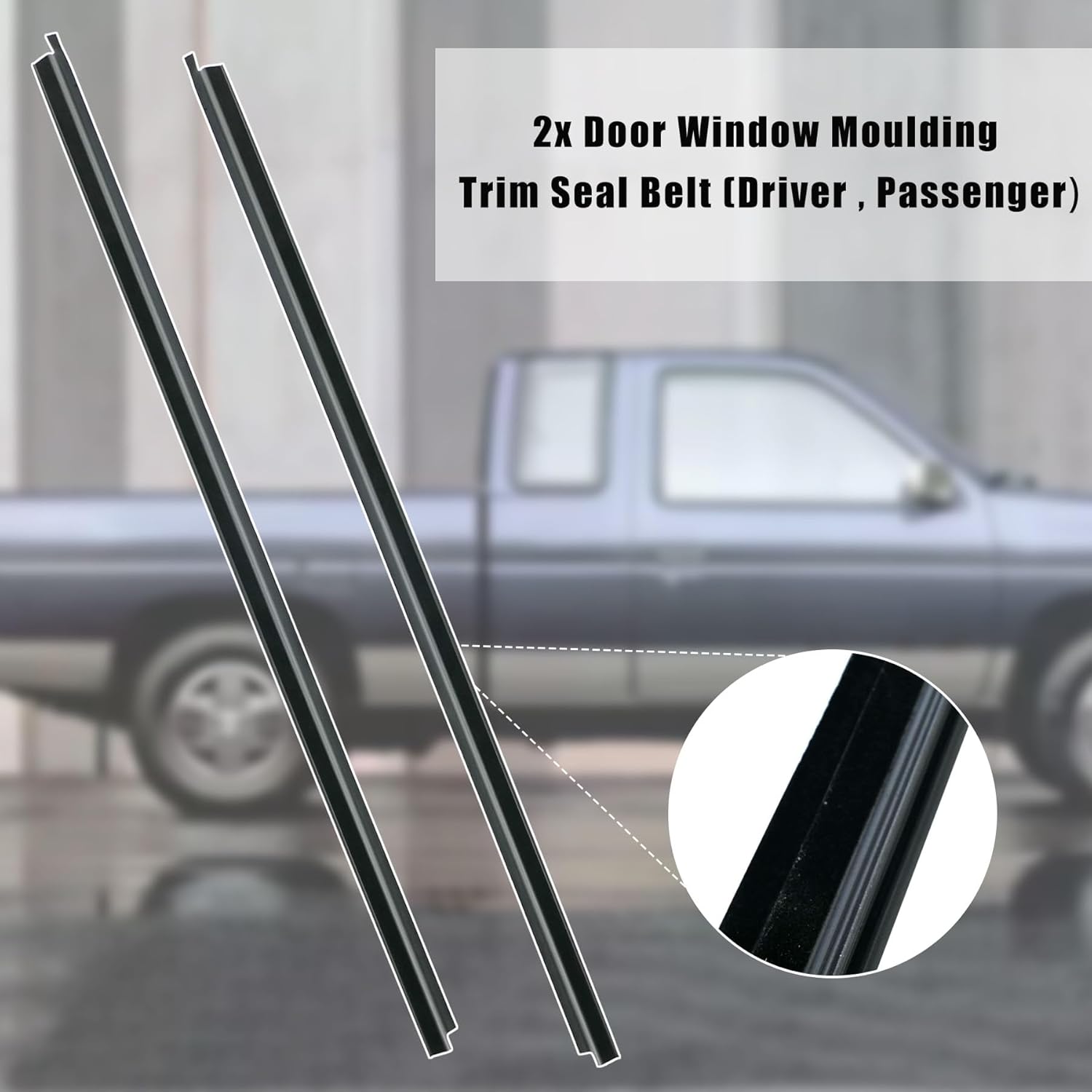 80820-01G00 Burlete de ventana Moldeado Cinturón de sellado para Nissan Pickup D21 Hardbody 1986-1994 Reemplazar 80821-01G00
