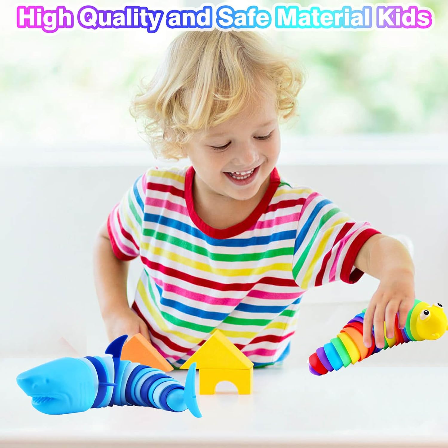 Juguetes sensoriales para ansiedad de babosas, juguete sensorial para niños pequeños, juguete para aliviar el estrés, TDAH y autismo, idea de regalo