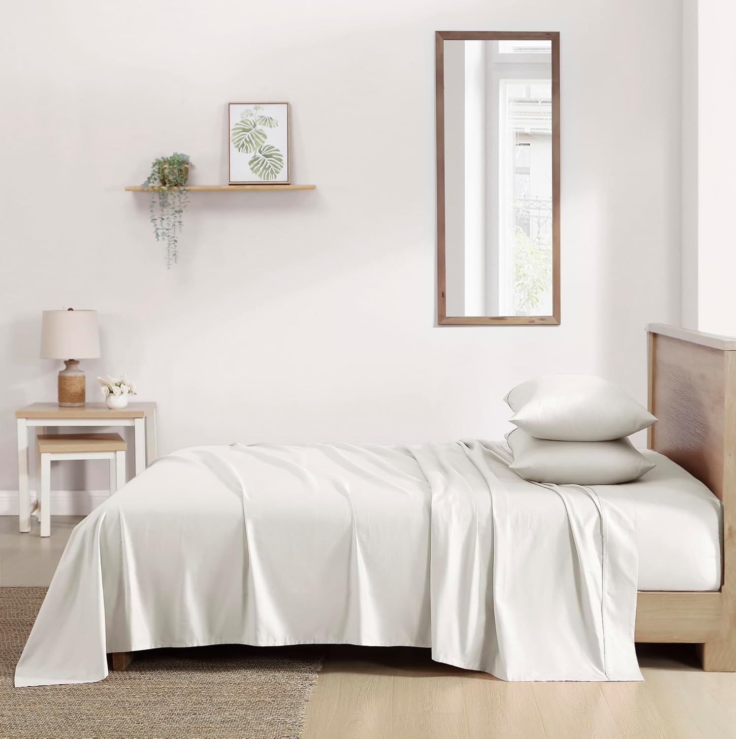 Brielle Home Satén de algodón 400 hilos