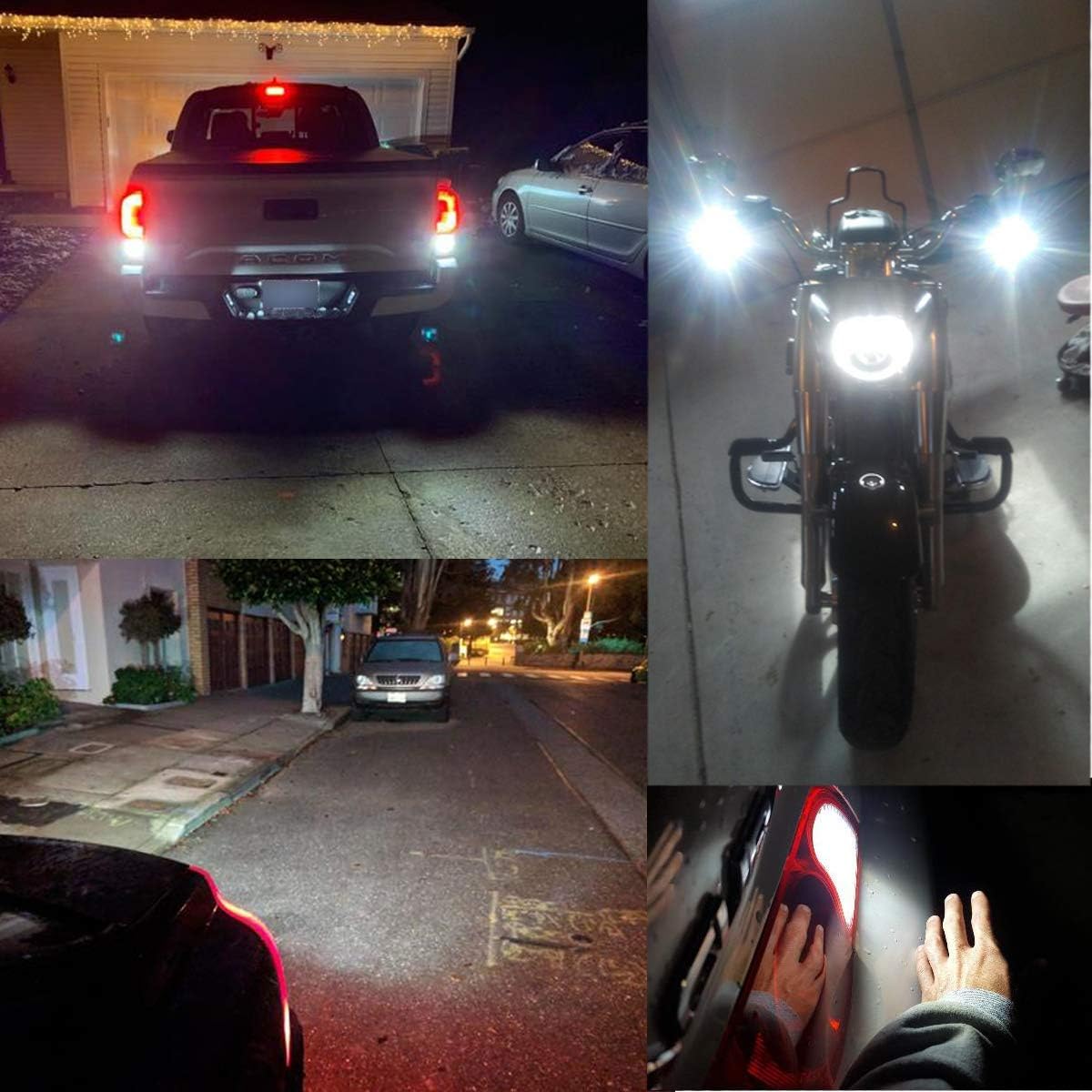 iBrightstar Luces LED intermitentes de 9-30 V intermitentes de marcha atrás 7440 7443 T20 bombillas LED con proyector de repuesto para luces de