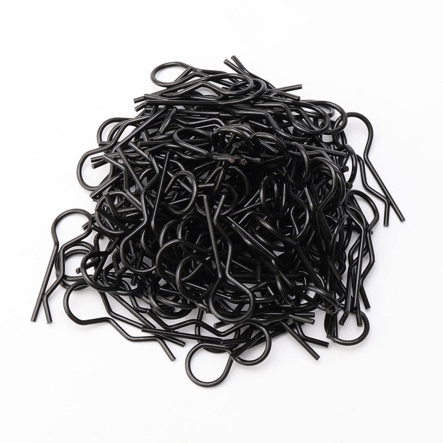 Rchobbytop 100 piezas de clips de cuerpo RC universales Springy R Pines para todos los coches de carretera a escala 18 en carretera Buggy Rock