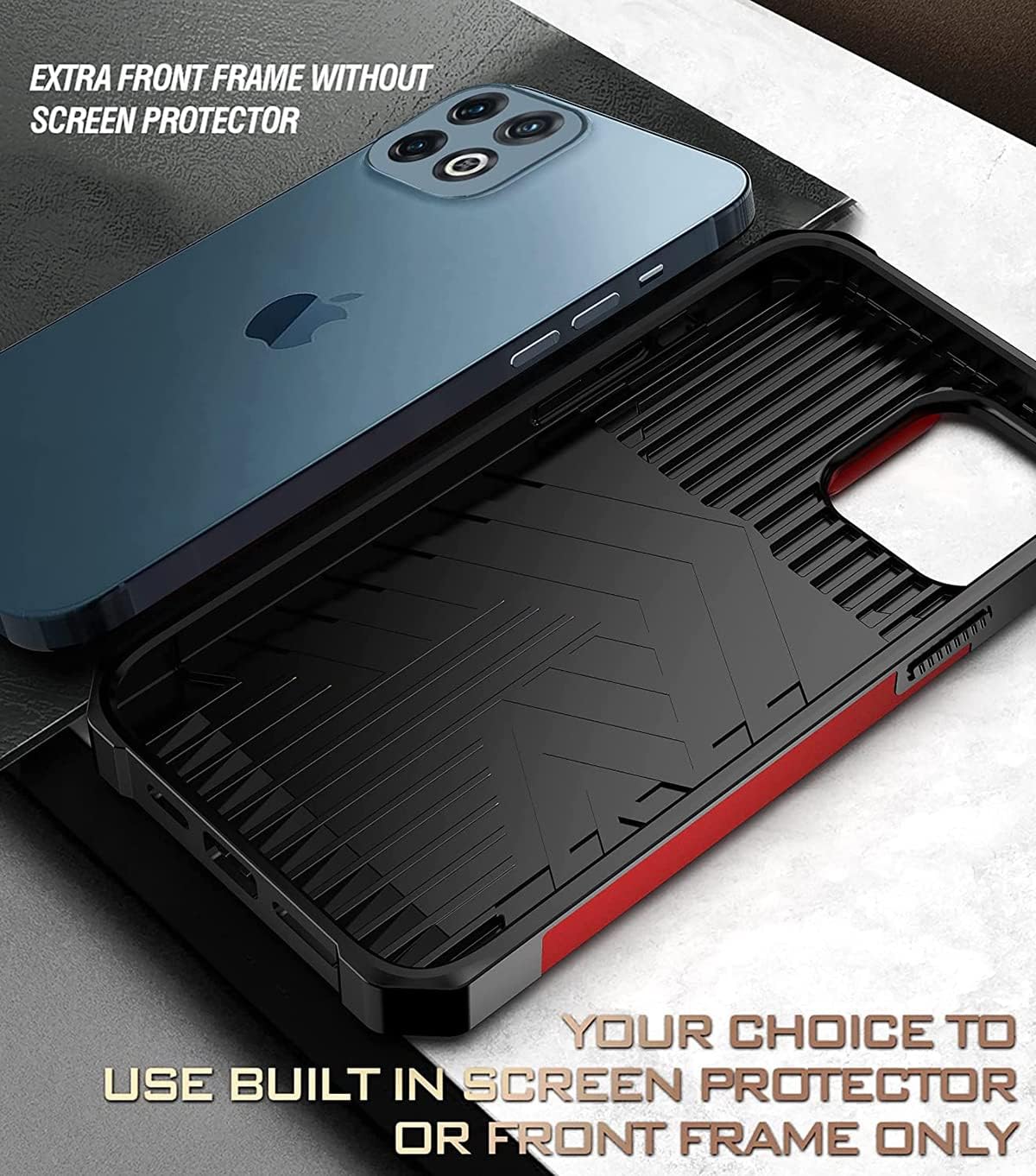 CCSmall Funda para OnePlus 10 Pro con funda para cámara, protección deslizante de lente con tarjeteros con función atril magnético integrado para