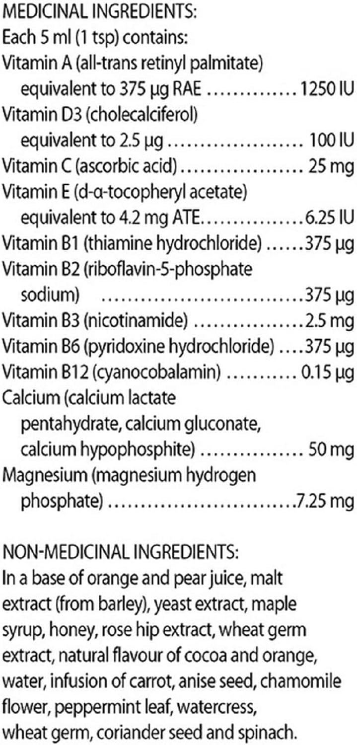 SALUS Multivitamínico líquido Kindervital para niños (16.9 fl oz)