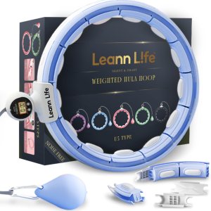 Leann L!fe U5-16 Knots Waist 28- 46, Silent Smart Weighted Hula Hoop for Adults Weight Loss, Infinity Hoop Plus Size, Home Outdoors Fitness Leann L!fe U5-16 Knots Waist 28- 46, Silent Smart Weighted Hula Hoop for Adults Weight Loss, Infinity Hoop Plus Size, Home Outdoors Fitness