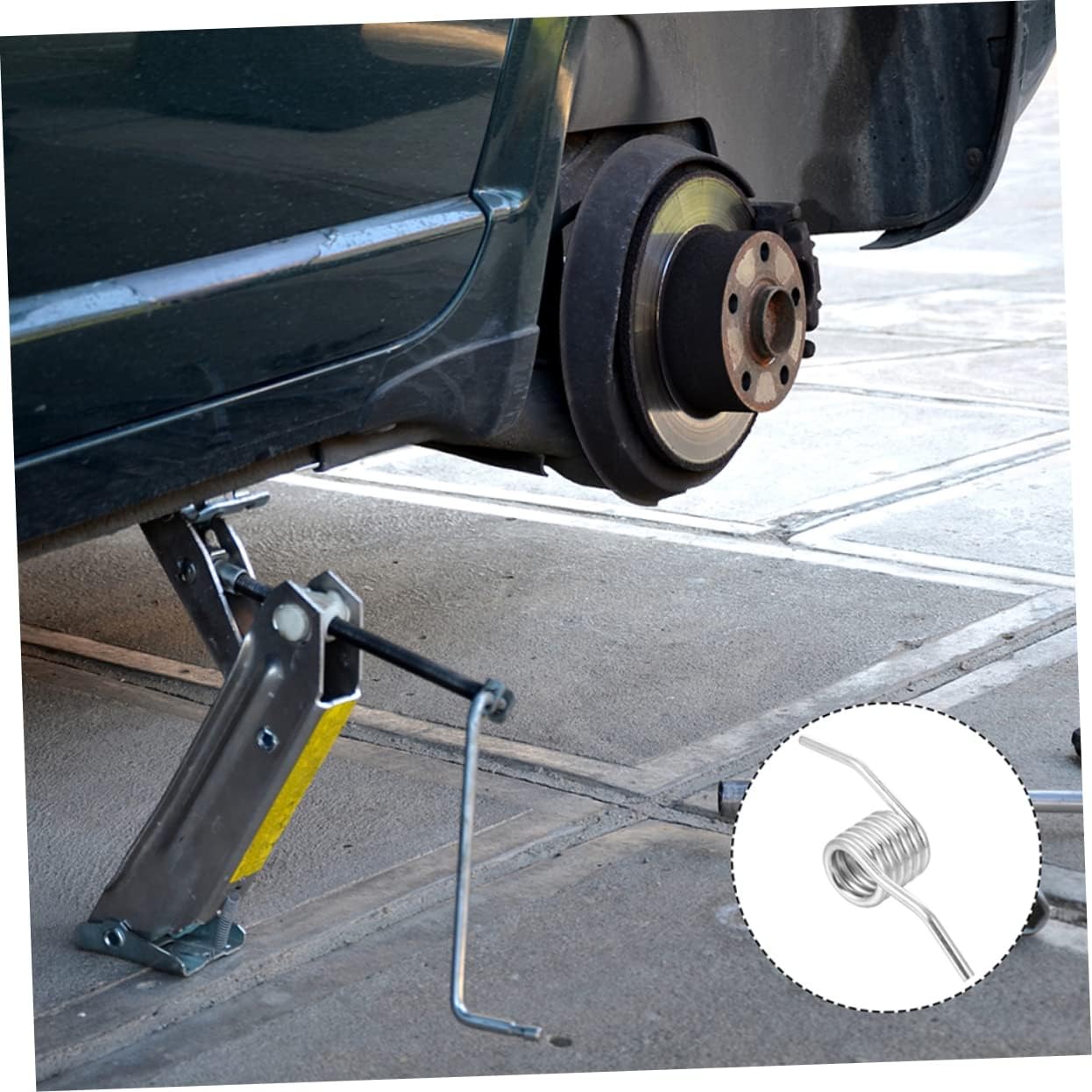 6 unids Jack Spring Car Floor Jack Accesorio de coche Piezas de coche Horizontal Jack Spring Hidráulico Jack Handle Hidráulico Jack Parts Car
