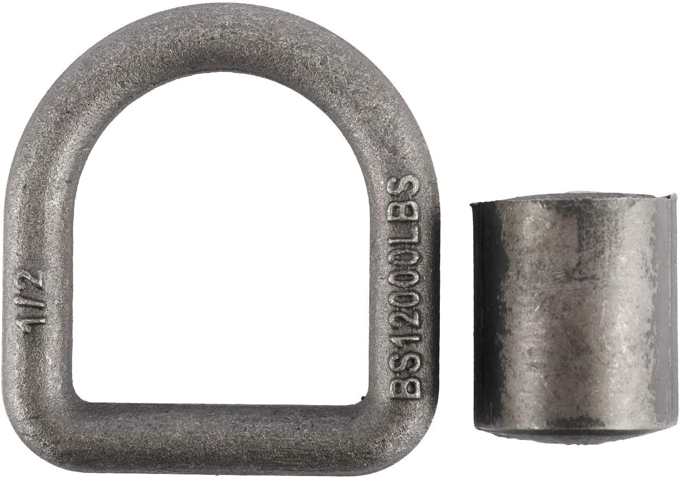 Yaegoo Anillo en D forjado soldado resistente de 12 pulgada, anclajes de amarre de anillo en D de acero para camiones remolques, límite de carga de