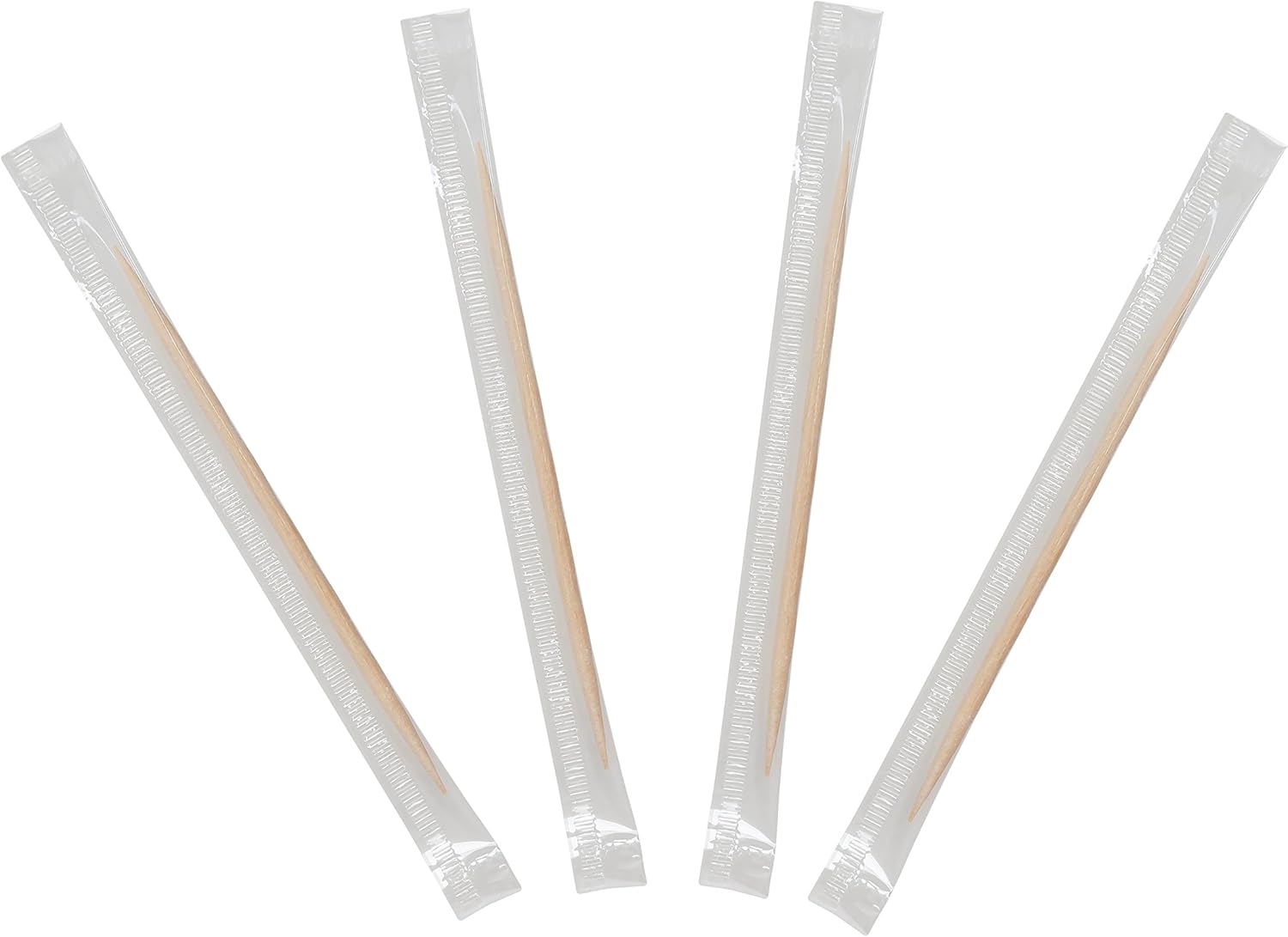 KingSeal Palillos de dientes de madera de abedul con sabor a menta envueltos individualmente en violonchelo, 2.5 pulgadas, 4 cajas de 1000 unidades