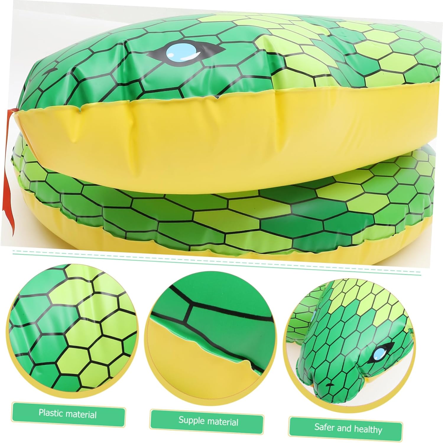 2 unids piscina piscina para niños forma serpiente tubo natación anillo niños serpiente natación anillo inflable anillo