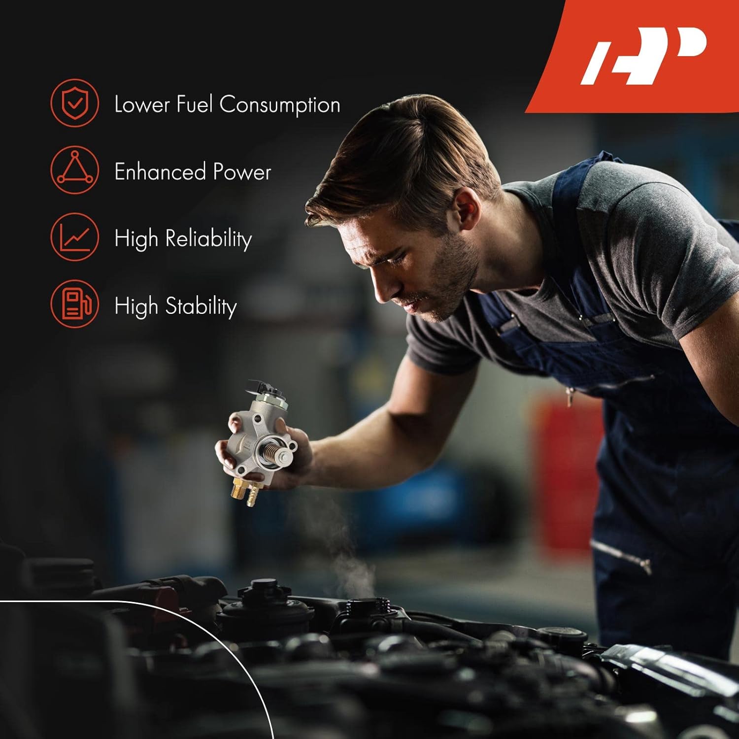 A-Premium Bomba de combustible de alta presión con sello compatible con Hyundai Elantra 2014-2016, Elantra Coupe 2014, Elantra GT 2014-2017, Tucson