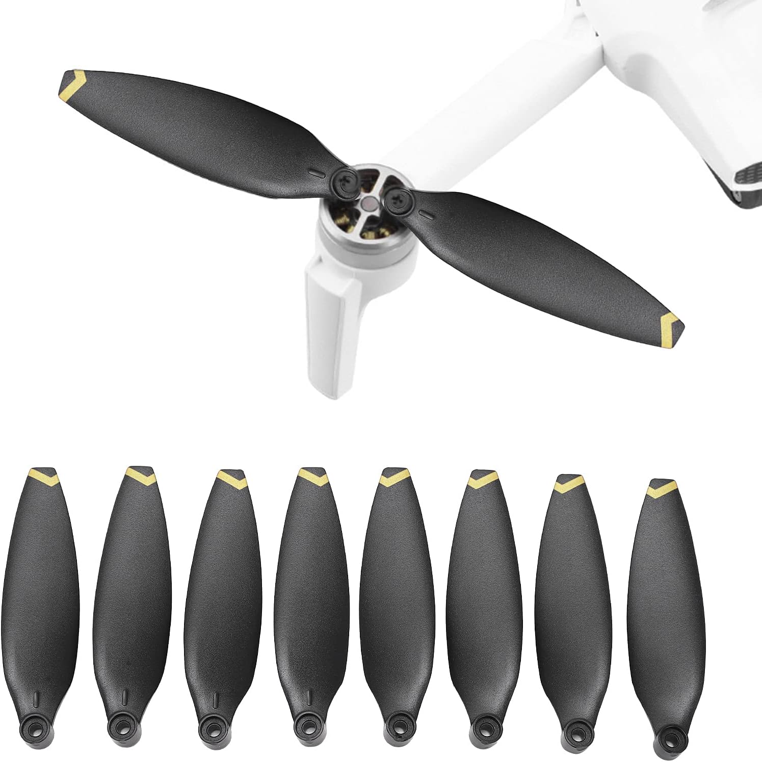 VGEBY Hélices de dron, 8 hélices de mini dron duraderas, de bajo ruido, prácticas piezas de repuesto para drones compatibles con FIMI X8 Mini (borde
