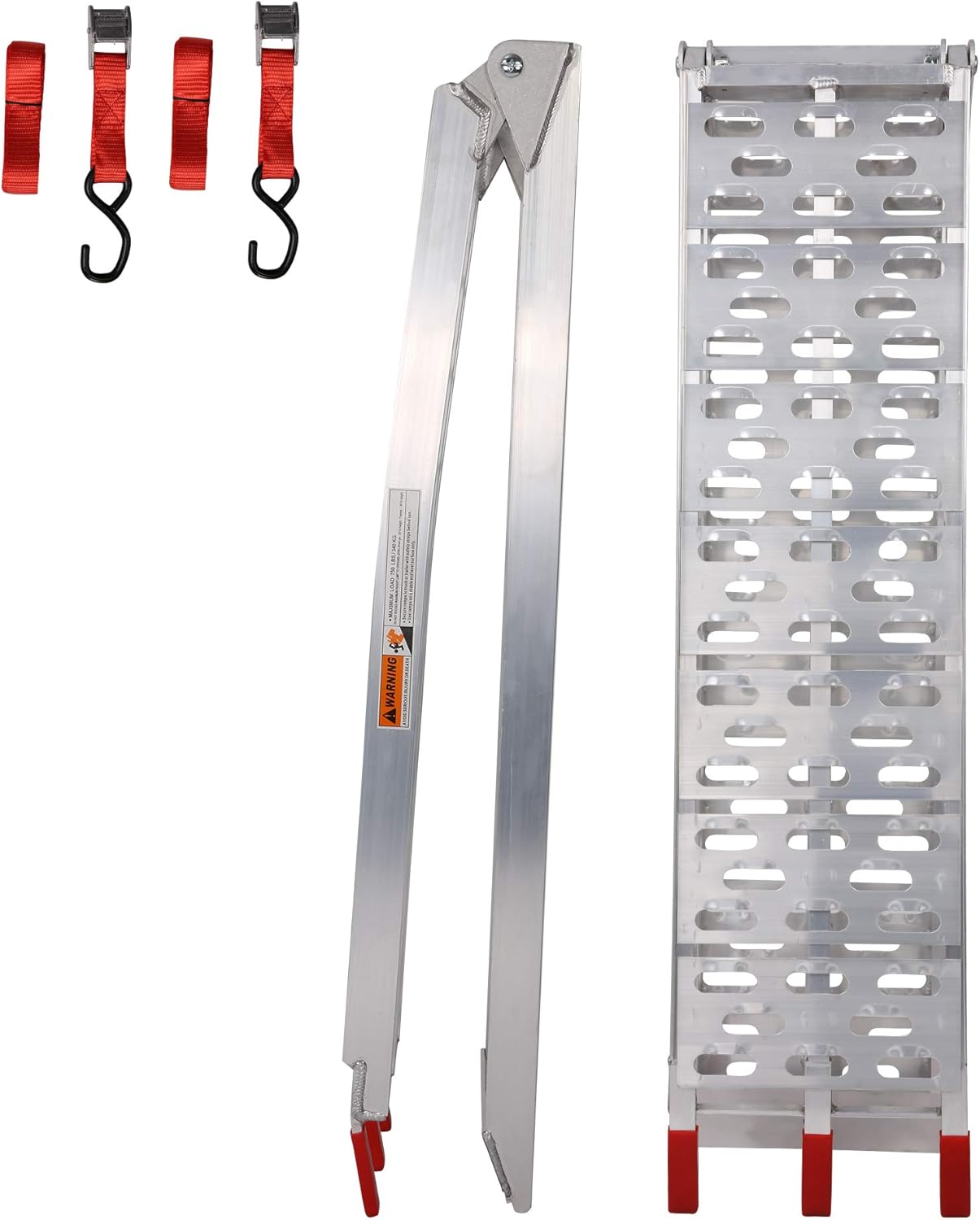 LUCKYERMORE 2 rampas de carga para deportes motorizados de 7.5 pies a 1500 libras de capacidad, rampa plegable de aluminio para motocicleta,