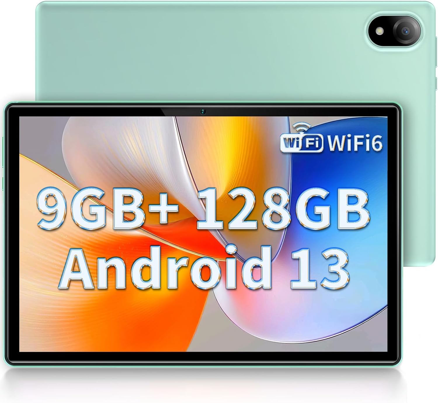 DOOGEE Tableta Android U10, 9 GB de RAM + 128 GB de ROM (TF 1 TB) Android 13 Tablet Quad-Core 2.0 GHz, pantalla de 10.1 pulgadas  5060mAh  TÜV Low